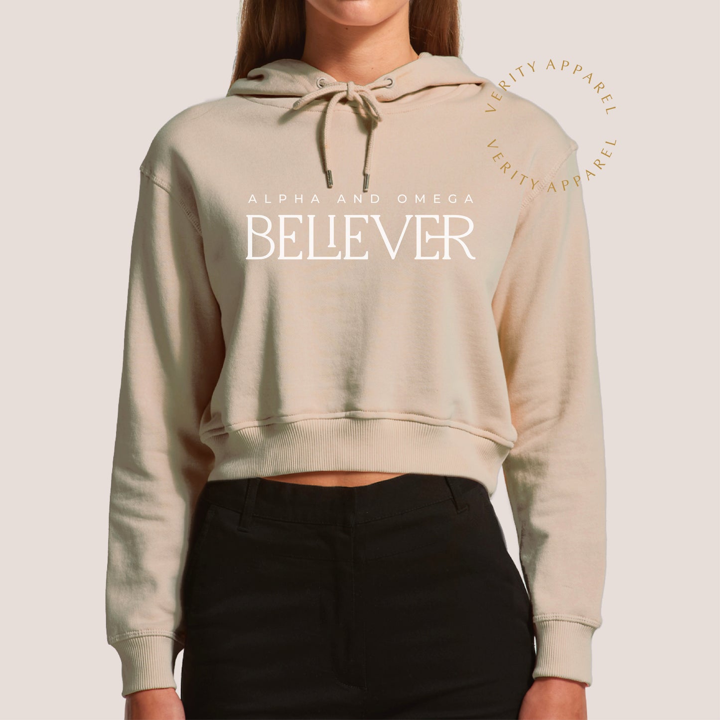 Believer Women's Crop Hood