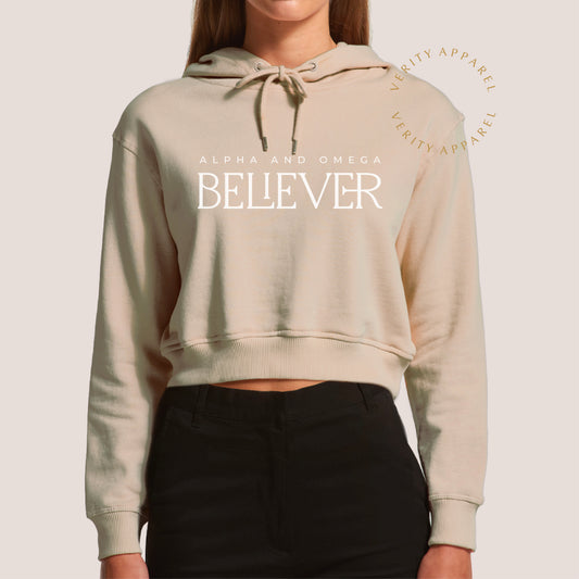 Believer Women's Crop Hood