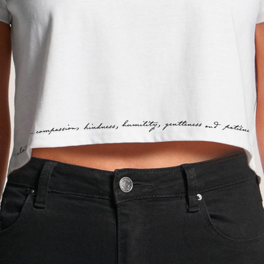 Colossians 3:12 Edge Women's Crop Tee