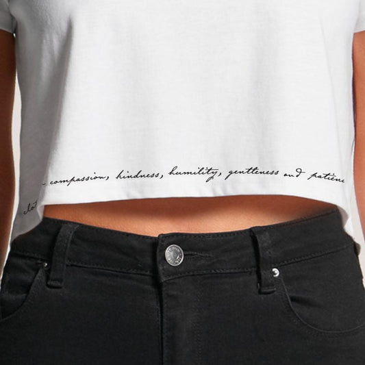 Colossians 3:12 Edge Women's Crop Tee
