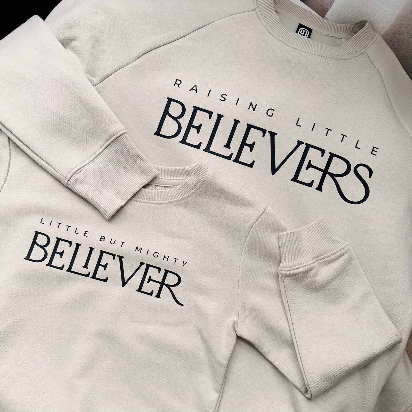 UNISEX Raising Little Believers Adult Crew