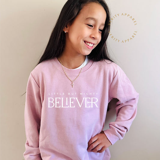 Girls Believer Crew - Blush