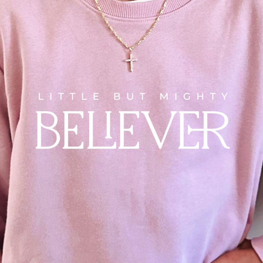 Girls Believer Crew - Blush