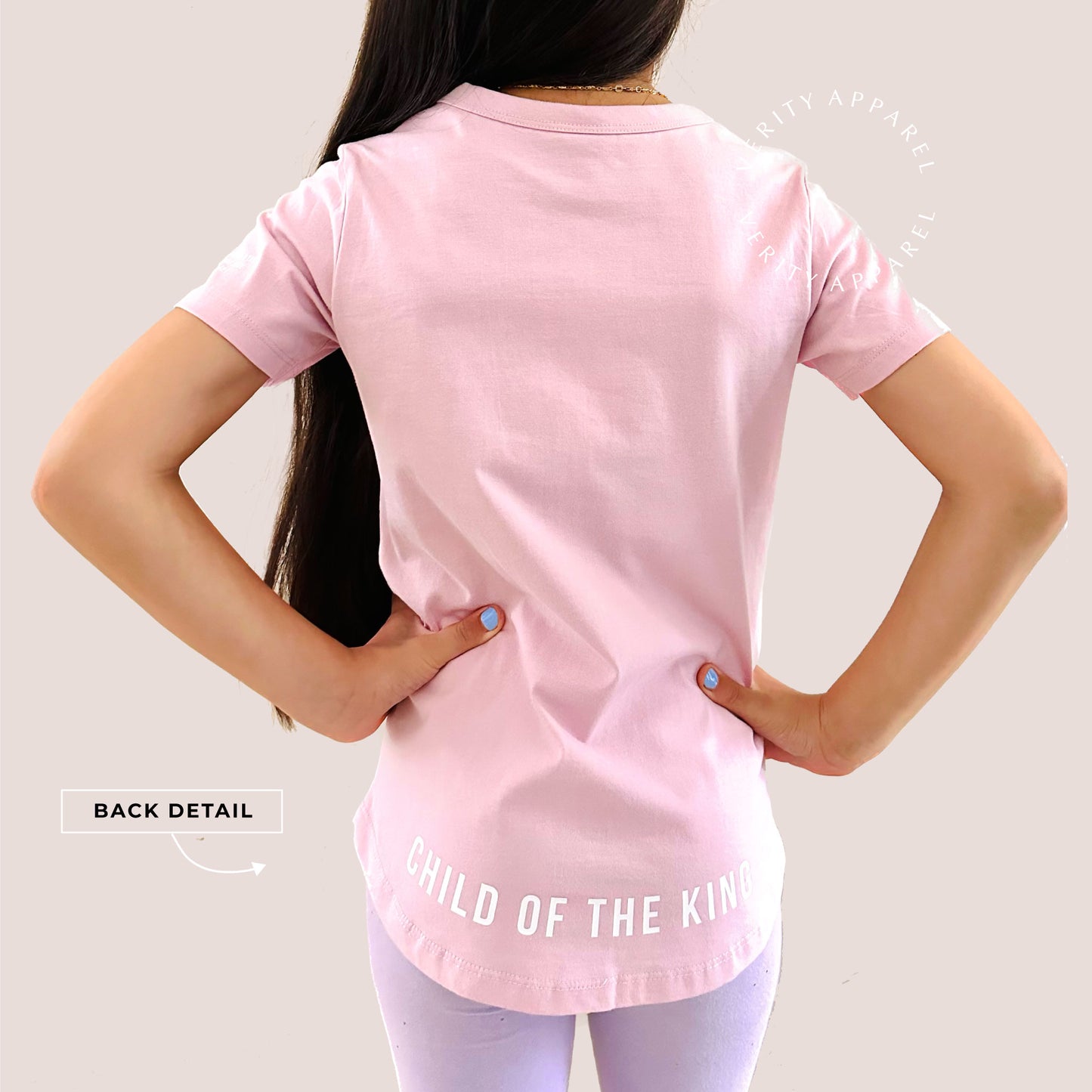 Girls 'Lion of Judah' Tee LIMITED EDITION BLUSH