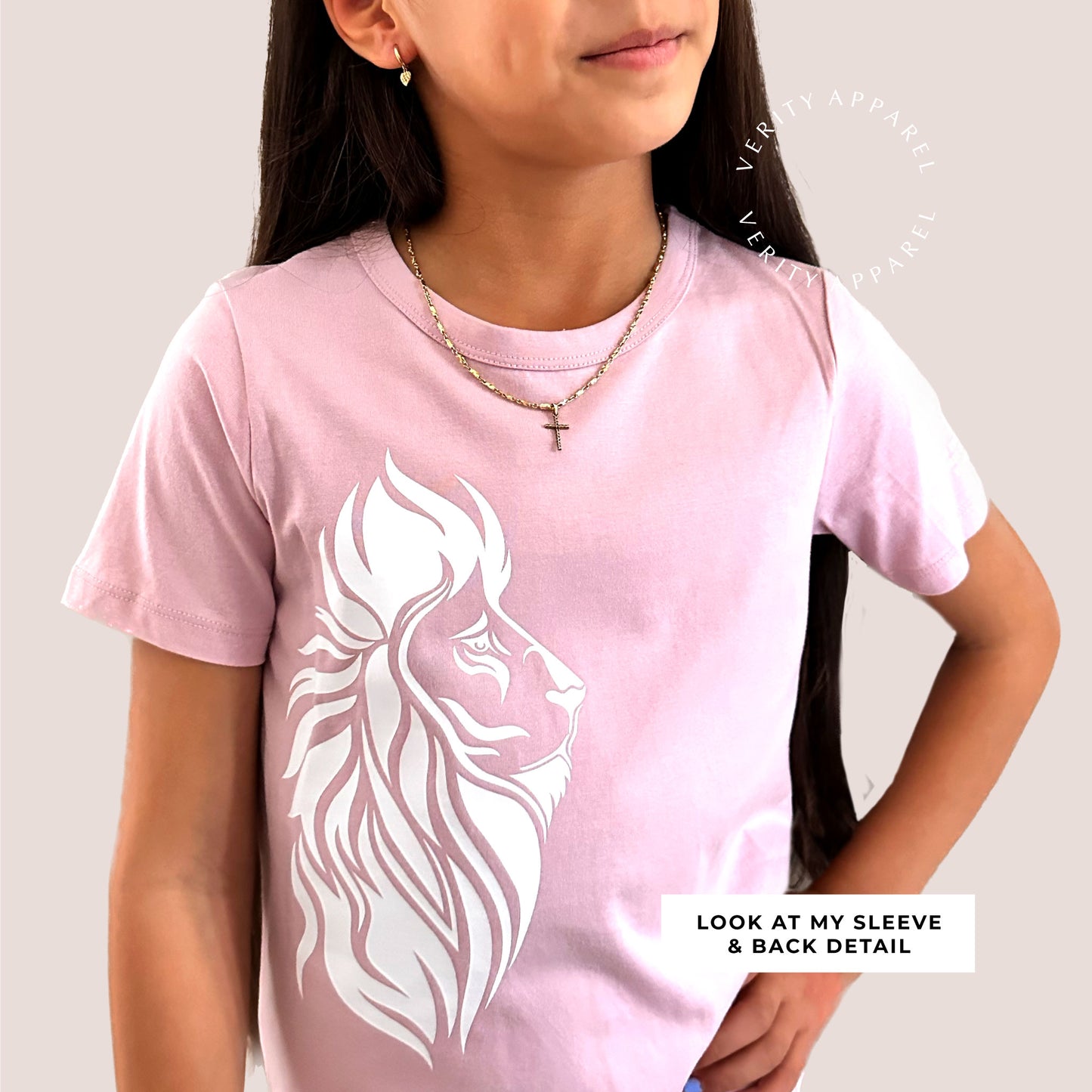 Girls 'Lion of Judah' Tee LIMITED EDITION BLUSH
