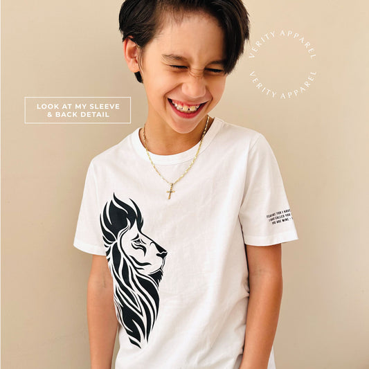 Boys 'Lion of Judah' Tee - White