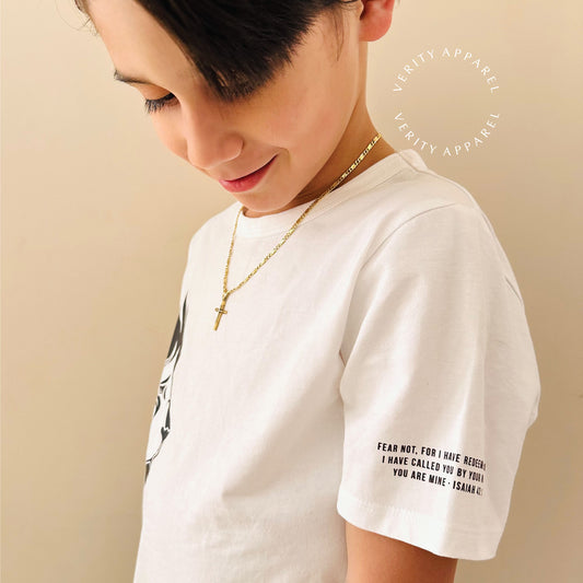 Boys 'Lion of Judah' Tee - White