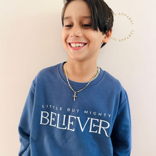 Kids Believer Crew - Diesel Blue