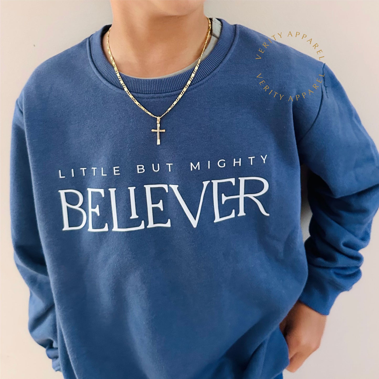Kids Believer Crew - Diesel Blue