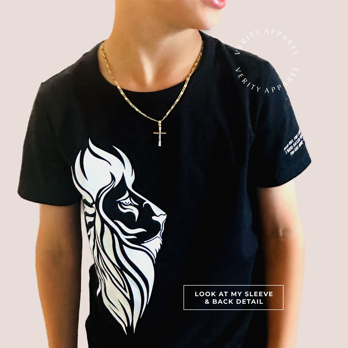Boys 'Lion of Judah' Tee - Black