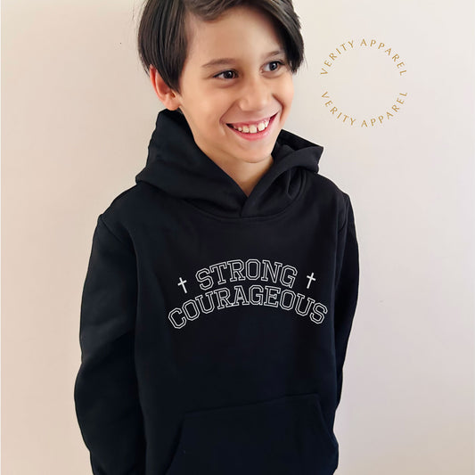 Kids Strong & Courageous Hood
