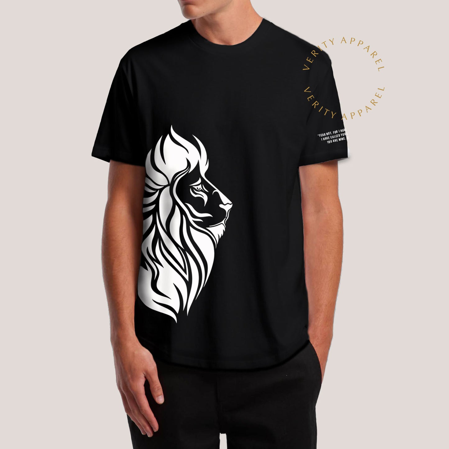 Lion of Judah Black Men's Tee