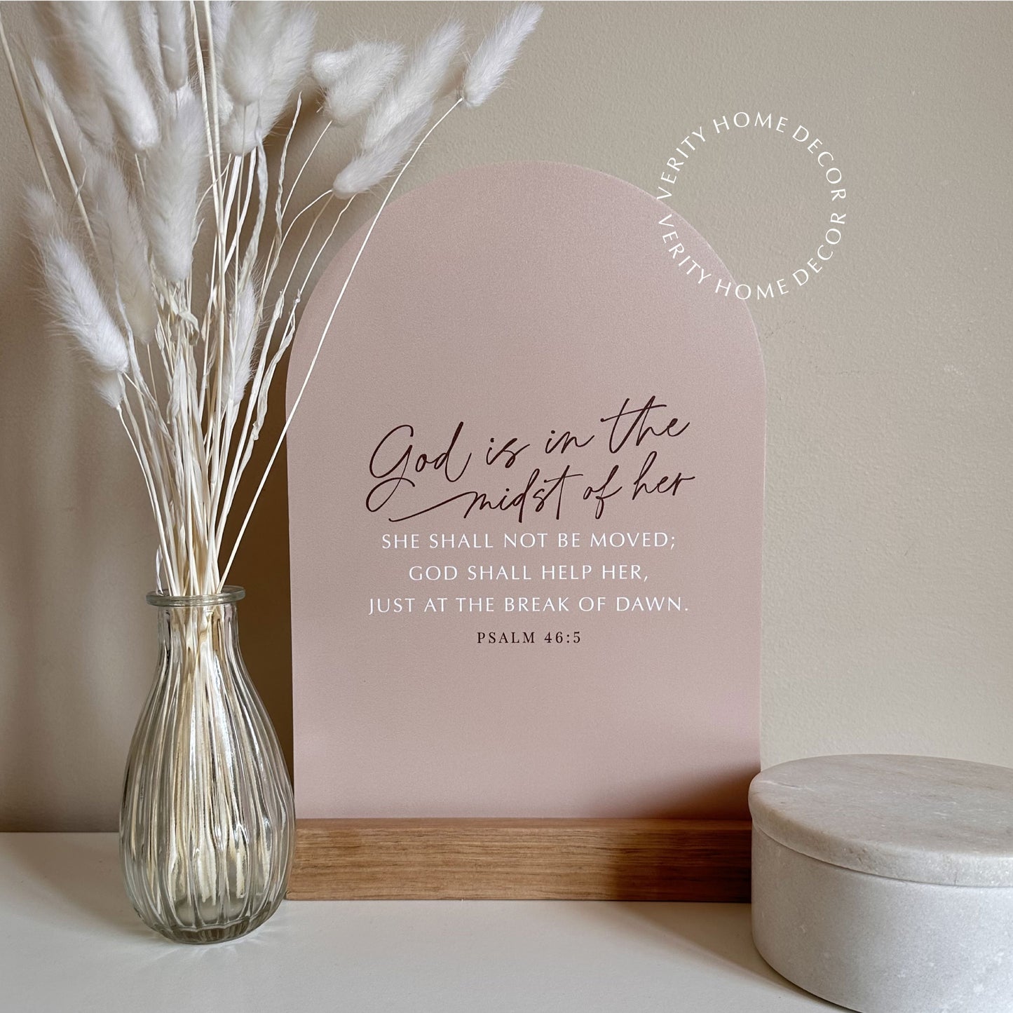 'Midst' Medium Verse & Oak Stand