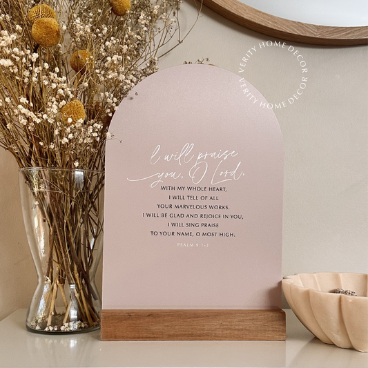 'Praise You' Medium Verse & Oak Stand
