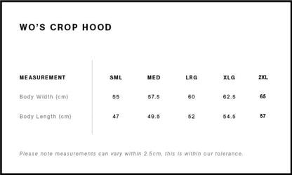 Believer Women's Crop Hood