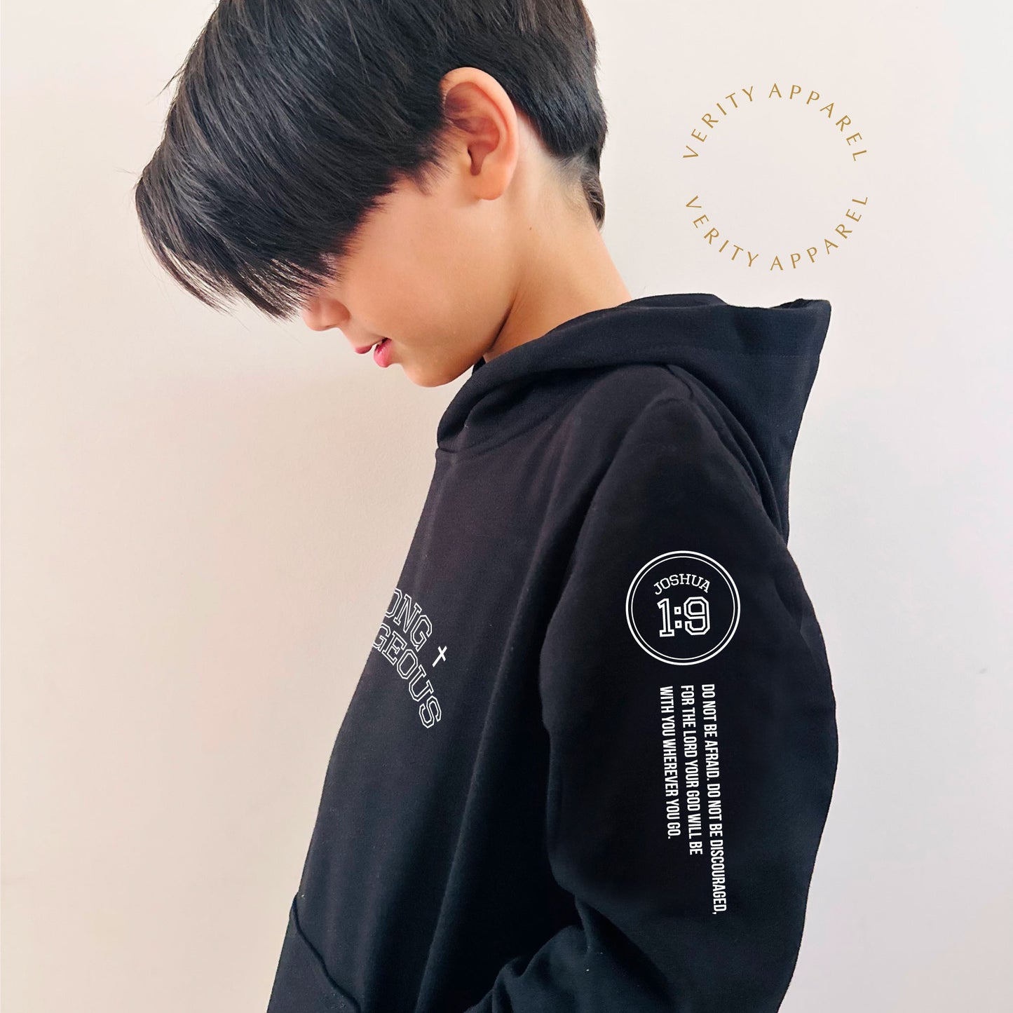Kids Strong & Courageous Hood