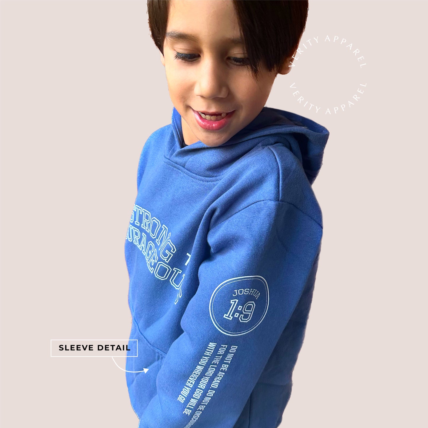 Kids Strong & Courageous Hood