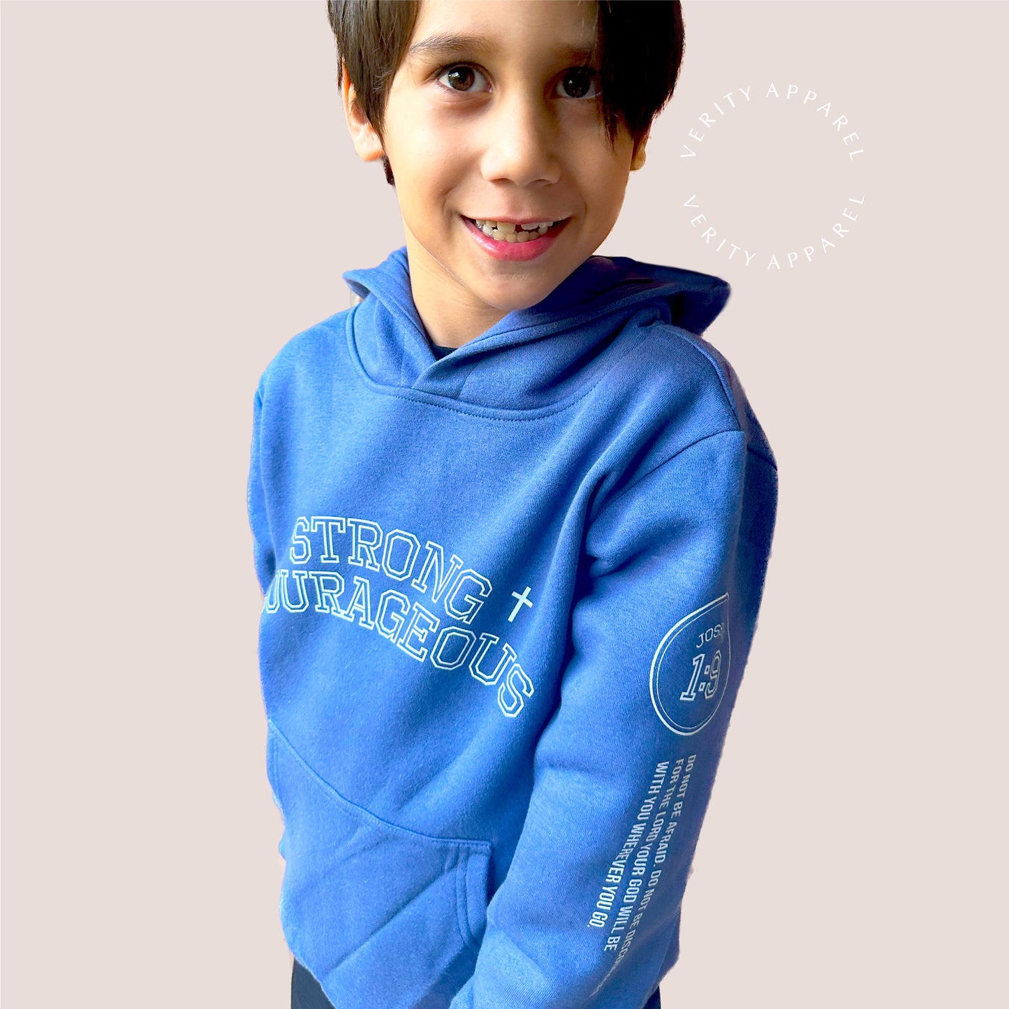 Kids Strong & Courageous Hood