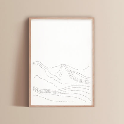 Print 3 — Matthew 7:
Sermon on the Mount fine art scripture print — Matthew chapter 7, individual print framed in oak — part of the set of three — Verity The Label Australia 